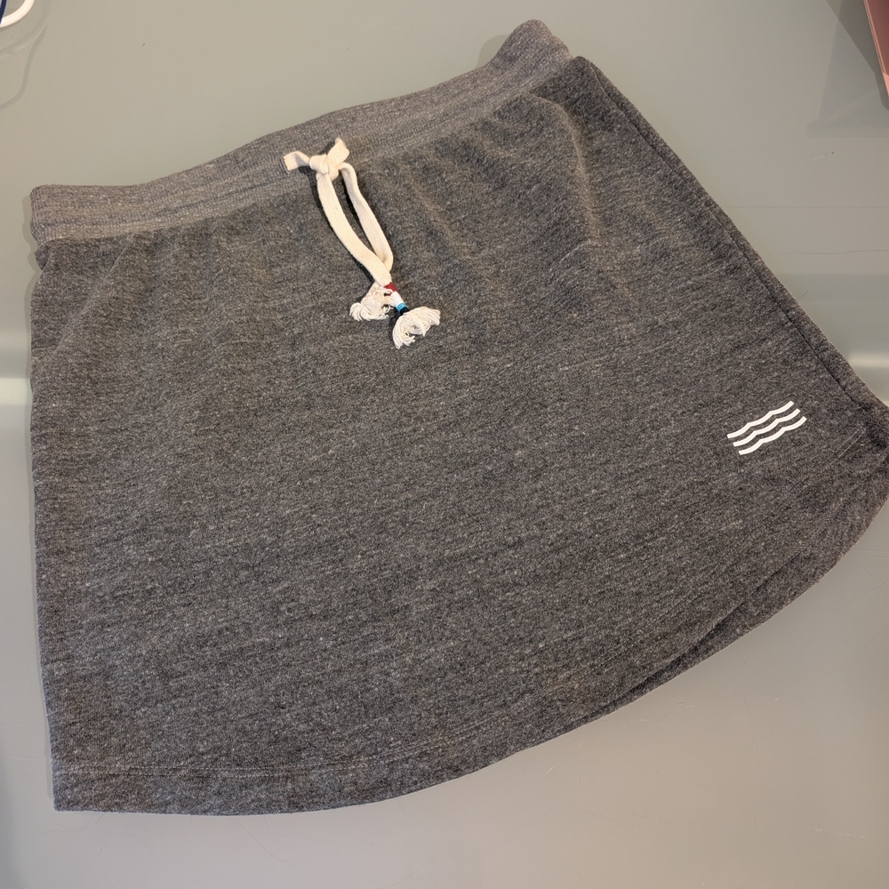 Sol Angeles Gray Skirt with Ribbed Waistband